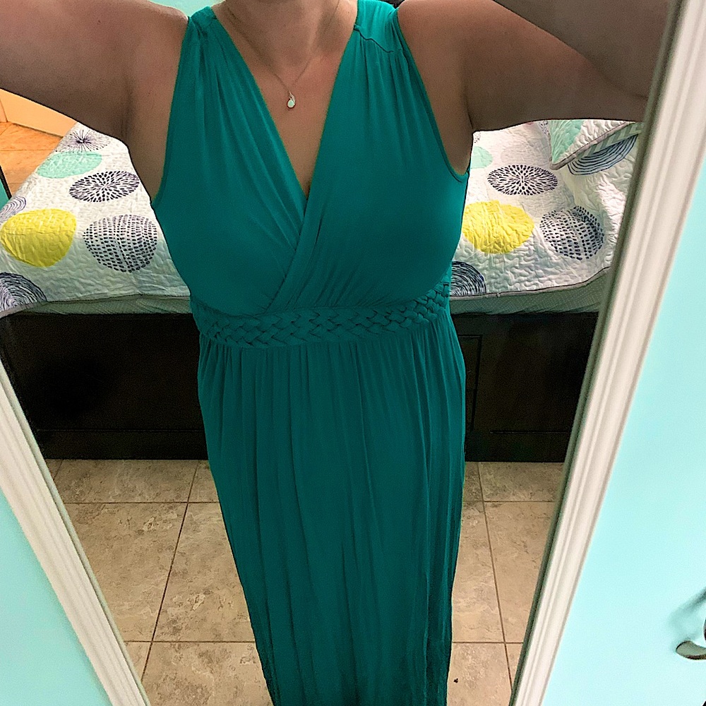 Teal/turquoise maxi dress